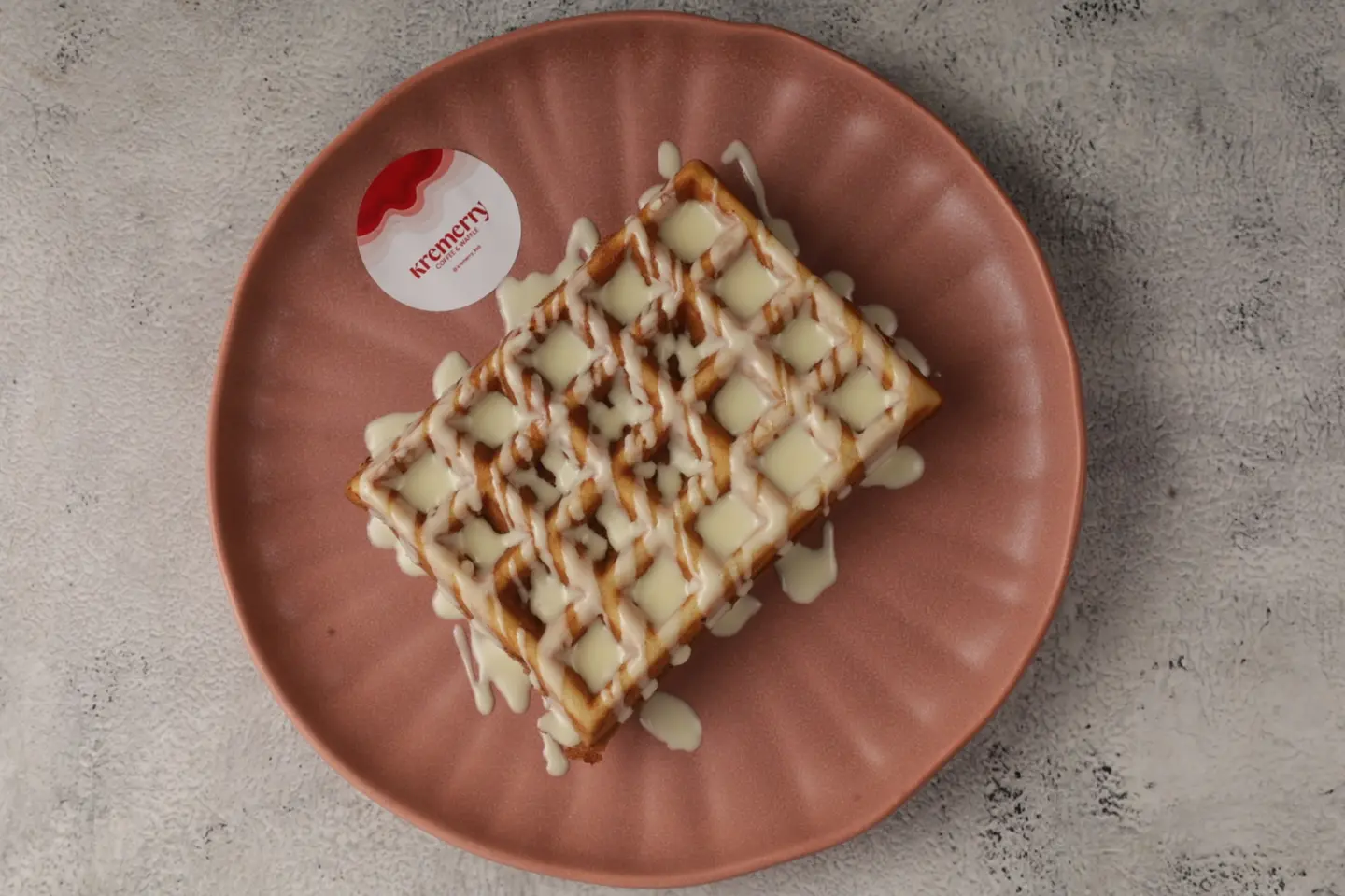 Belgian White Chocolate Waffle
