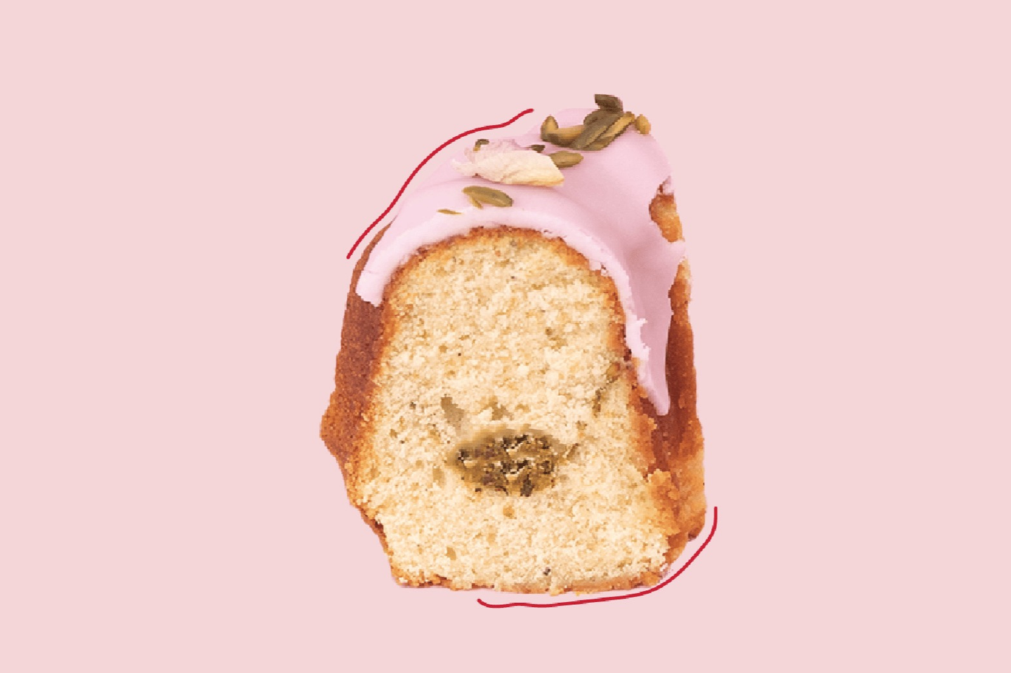 كيكة الهيل والزعفران