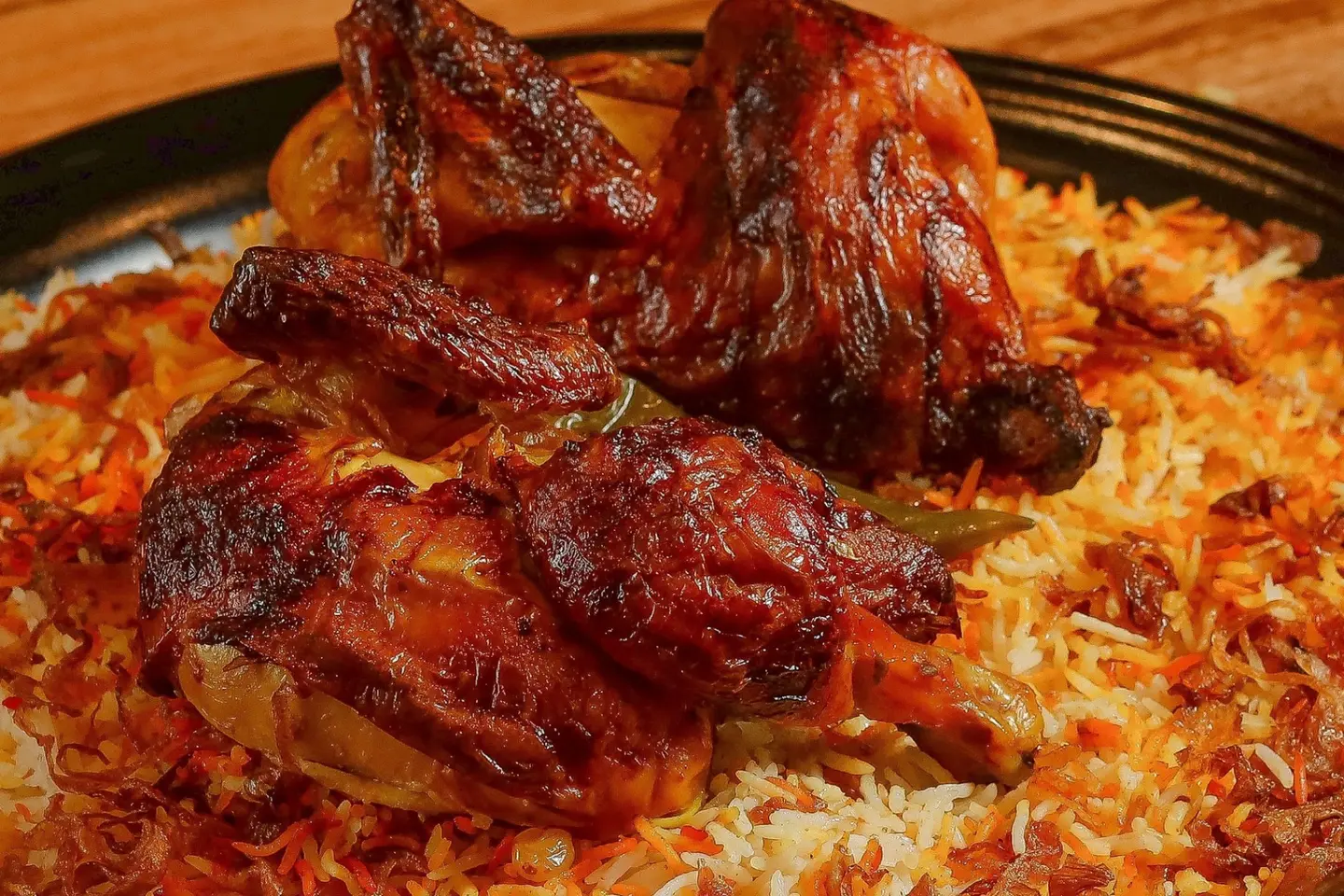 حبة دجاج شواية مع ارز شعبي