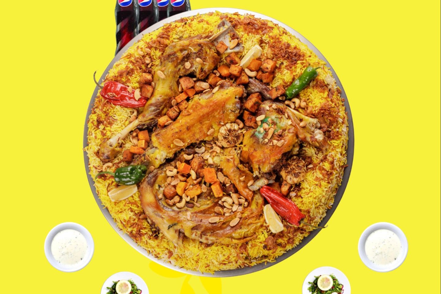 كومبو ربع تيس مع الرز