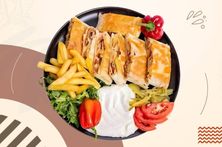 صحن شورما عربي