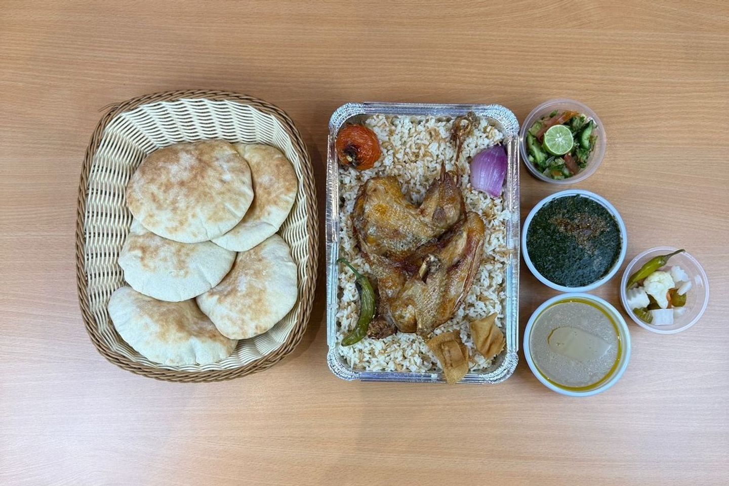 ربع دجاج + أرز مصري