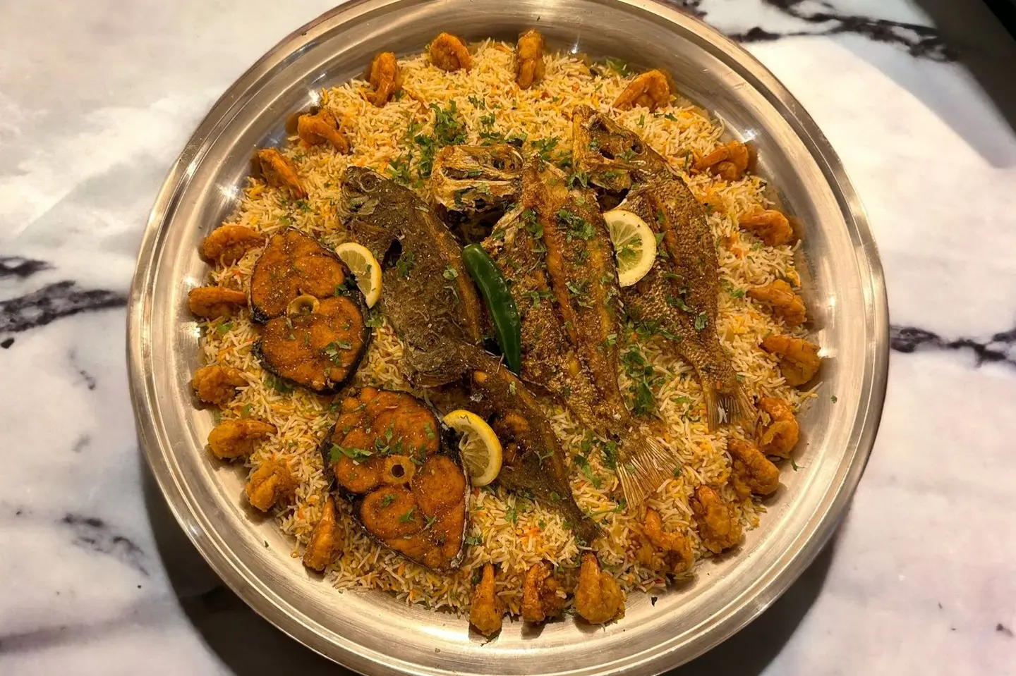 وجبة عندق شعري صافي كنعد روبيان