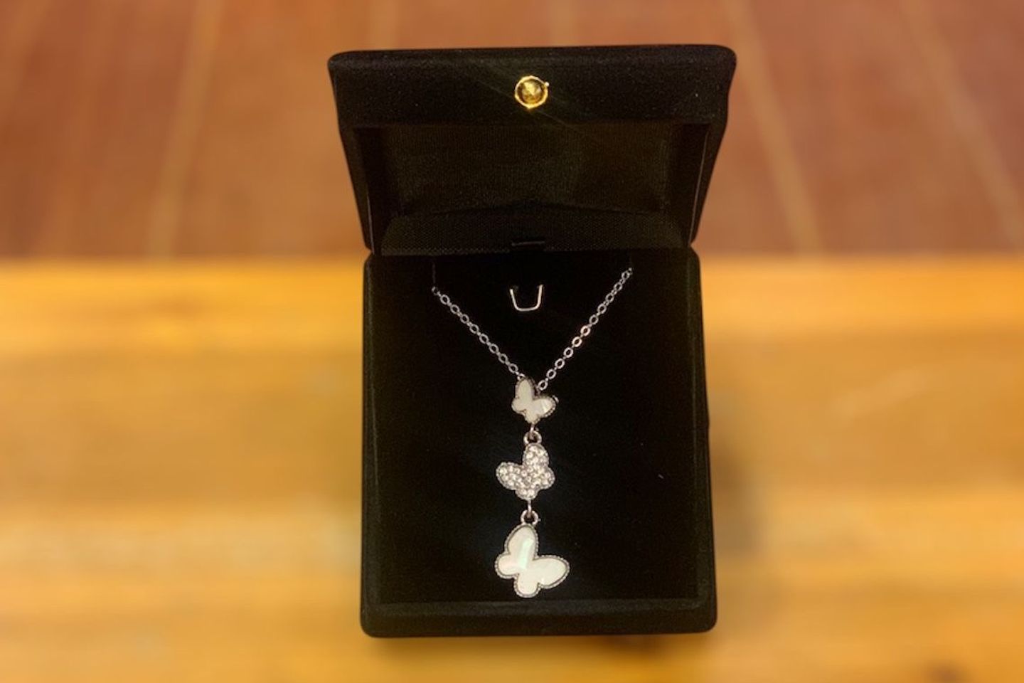 White Charm Necklace