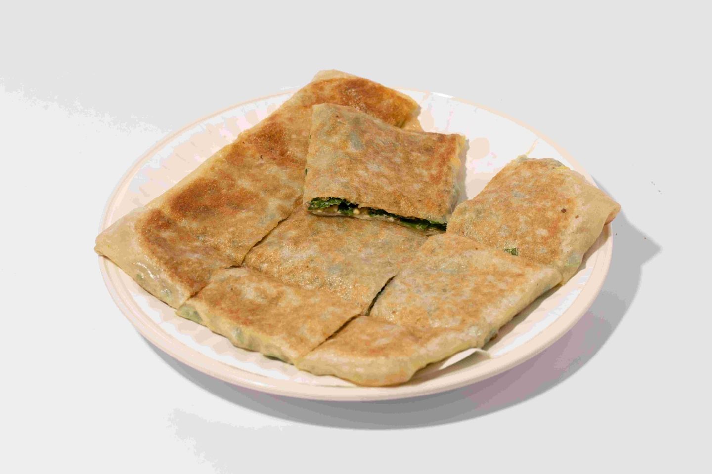 Mutabaq Eggs Melted Cheese And Cheddar