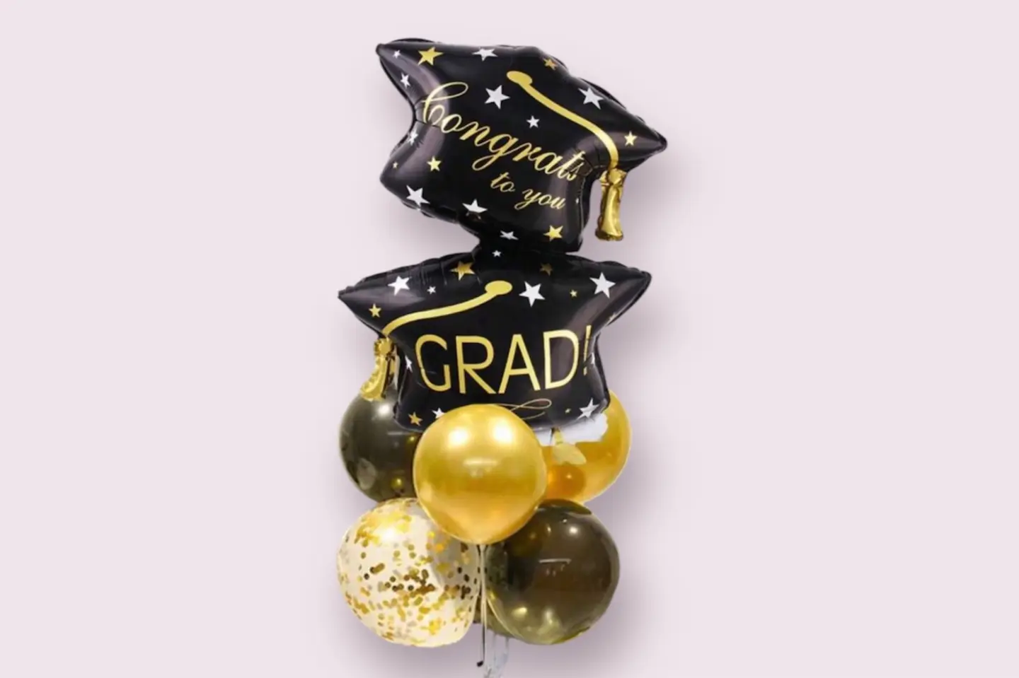 Black Mixed Graduation Balloon