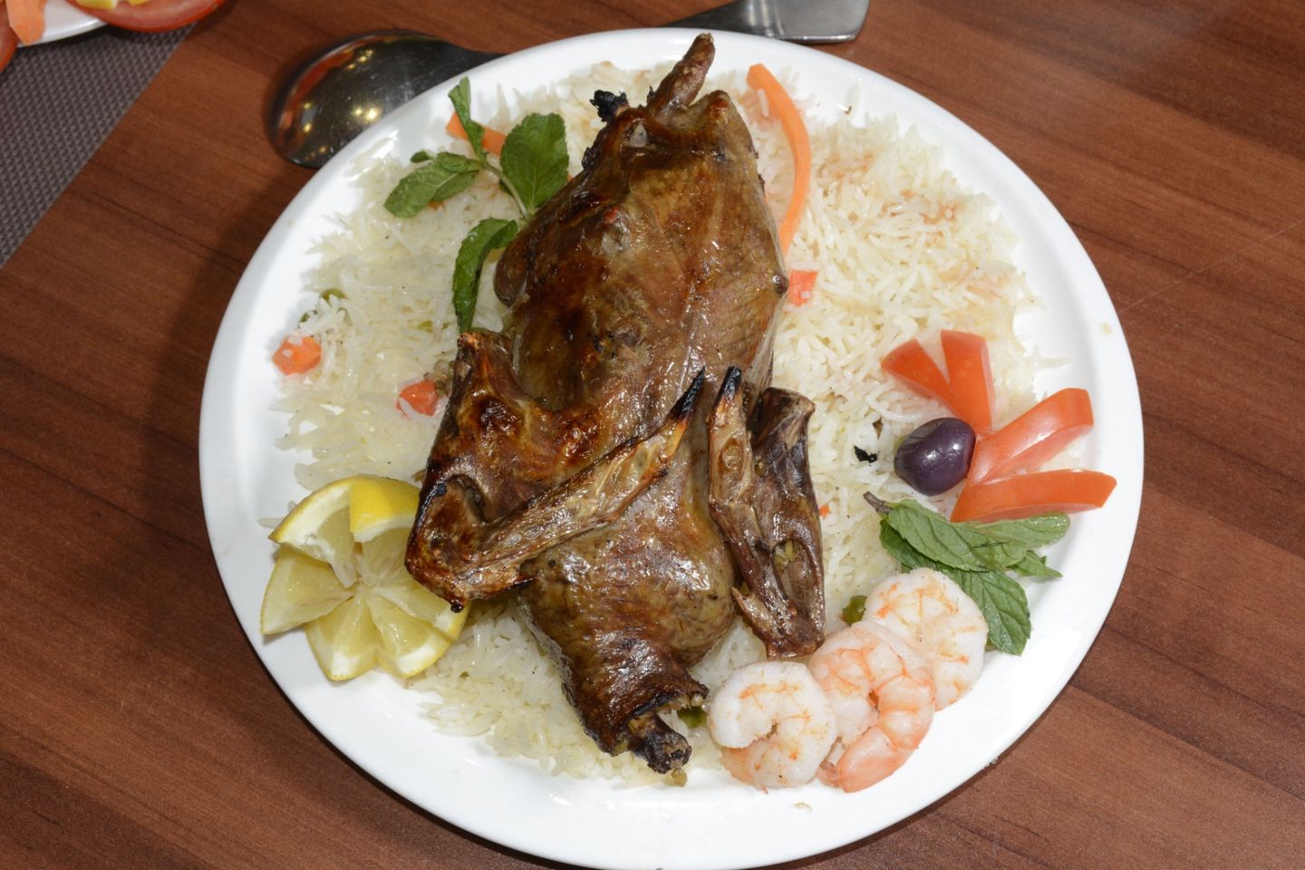 Pigeon Stuffed With Shrimp