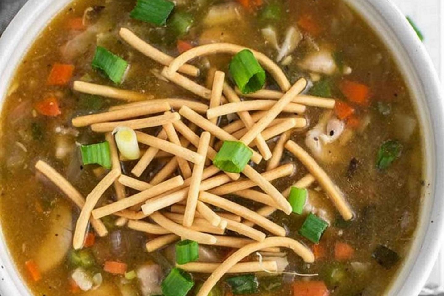شوربة دجاج مانشو