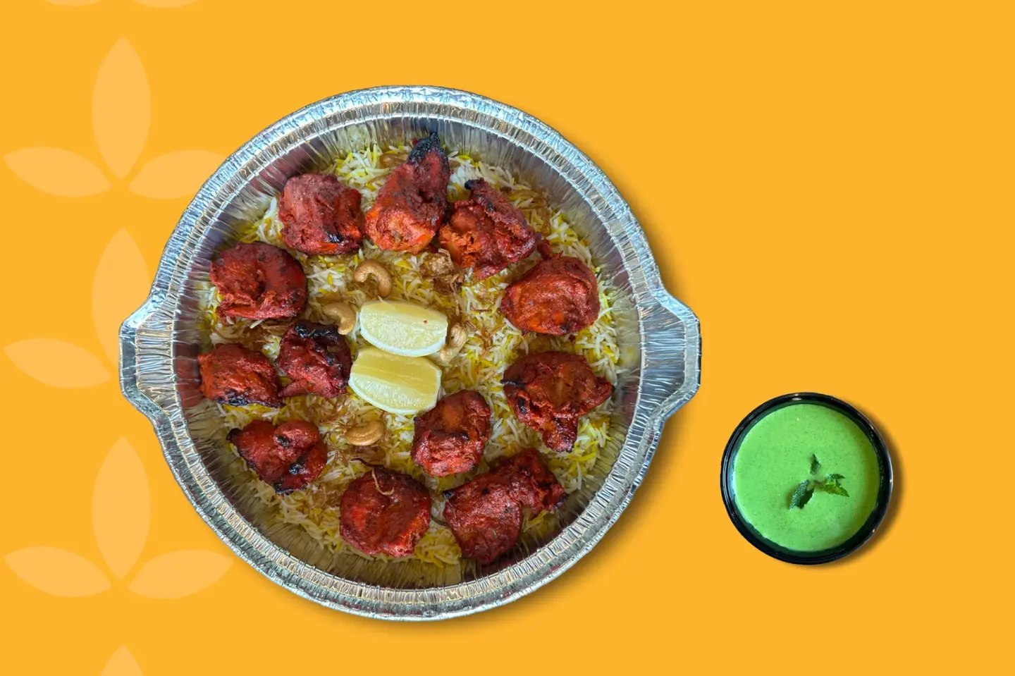 Biryani Rice With Chicken Tikka Tandoori
