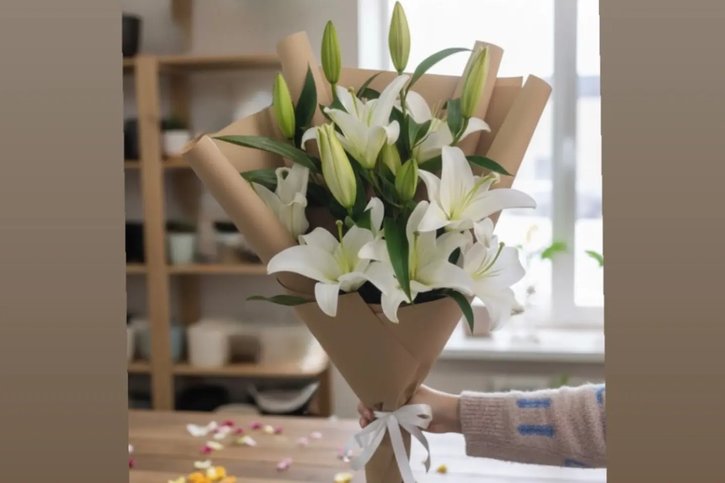 باقة زنبق ل ١٣