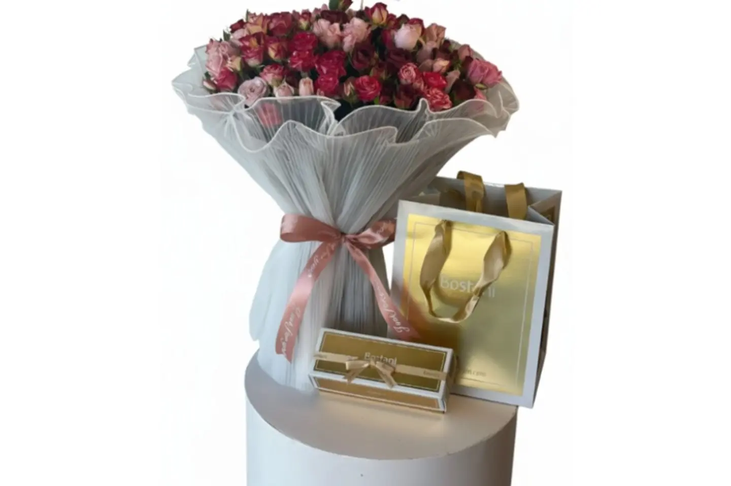 Bouquet/With/Choklet Bustani/Number 5