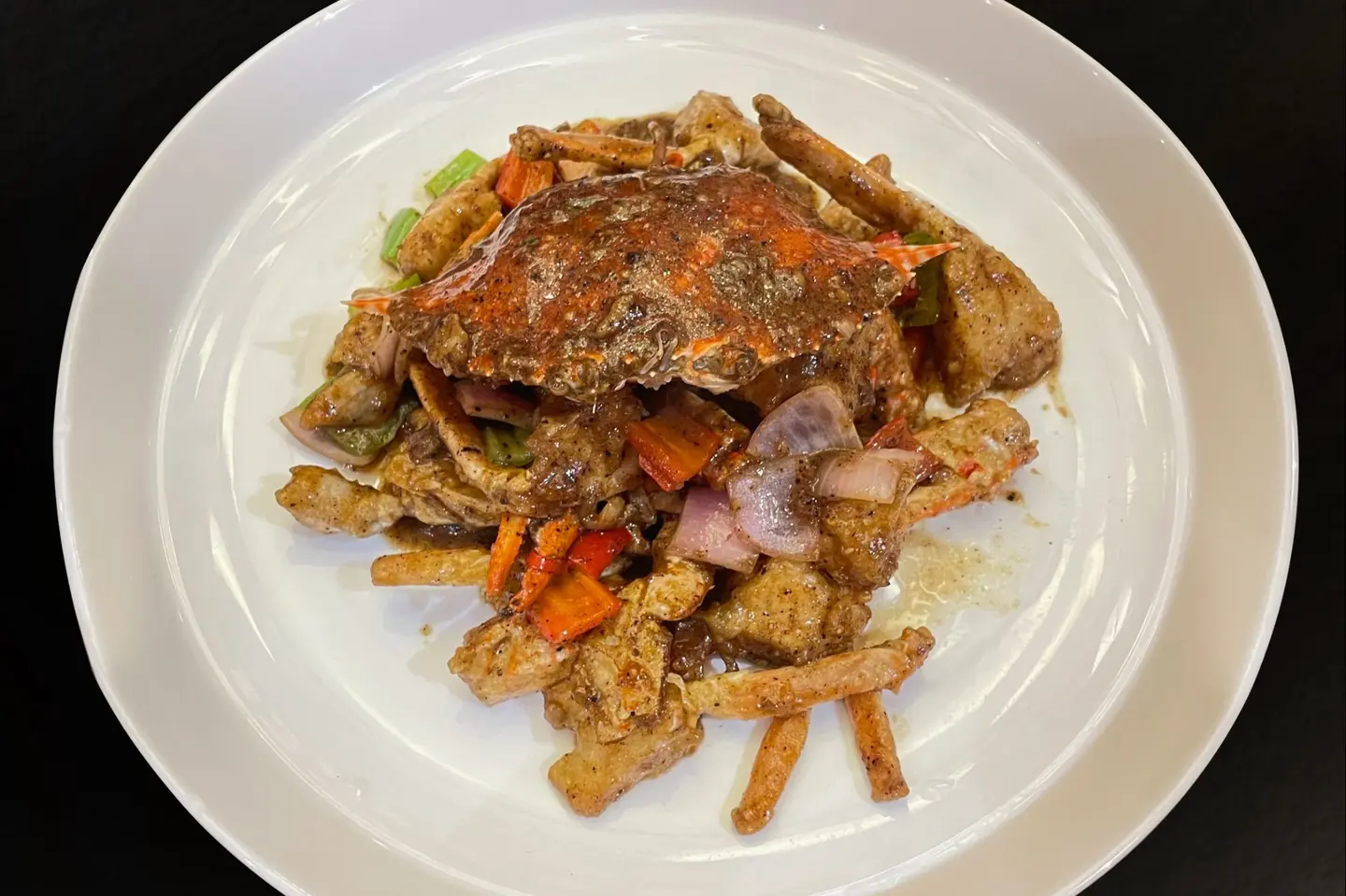 سلطعون بالفلفل الأسود