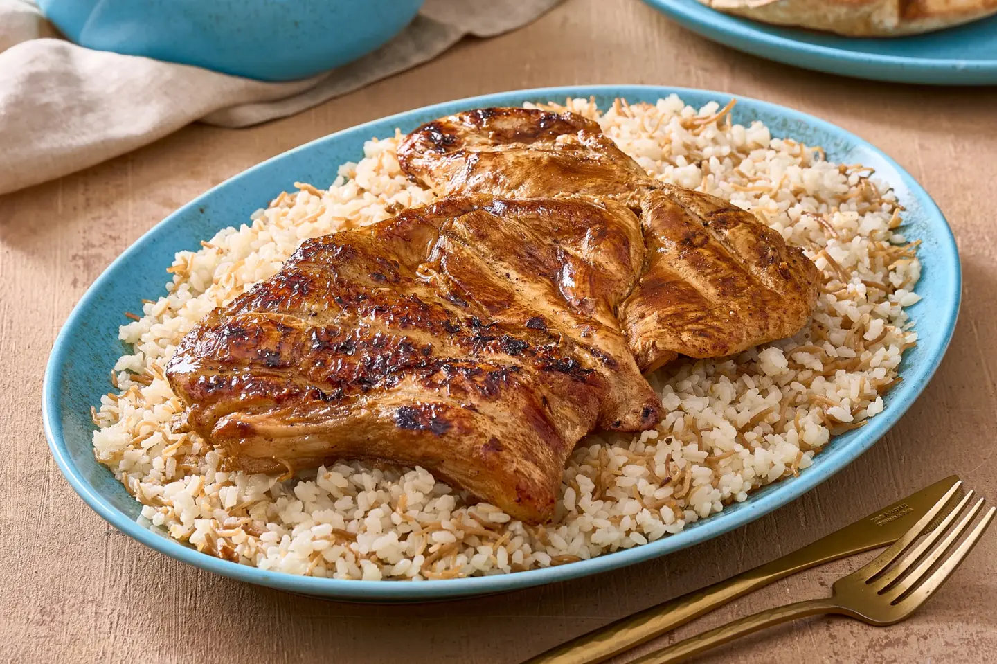 نصف دجاجه علي الفحم