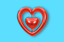 Heart Of Love Helium Balloon 0128