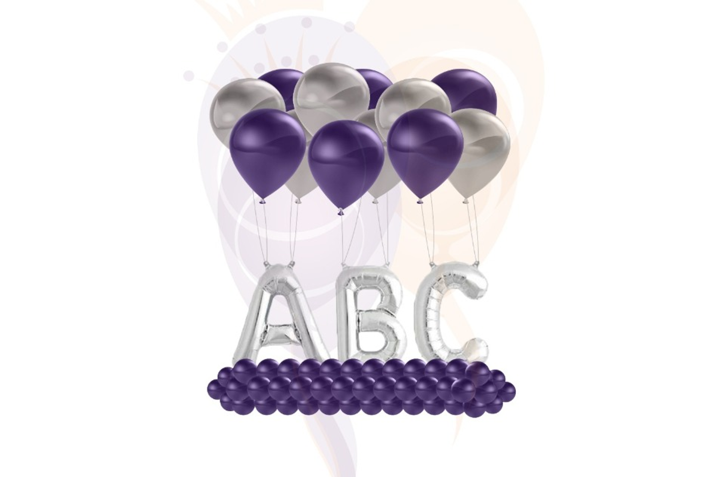 تصميم حروف طائرة ثلاثة حروف