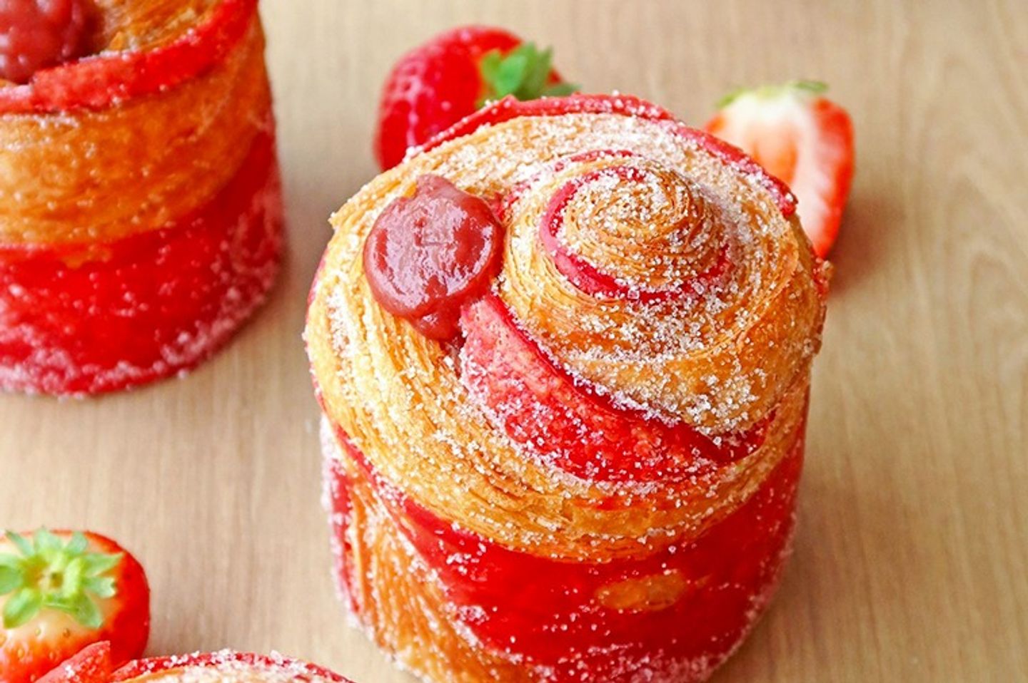 Strawberry Cruffin