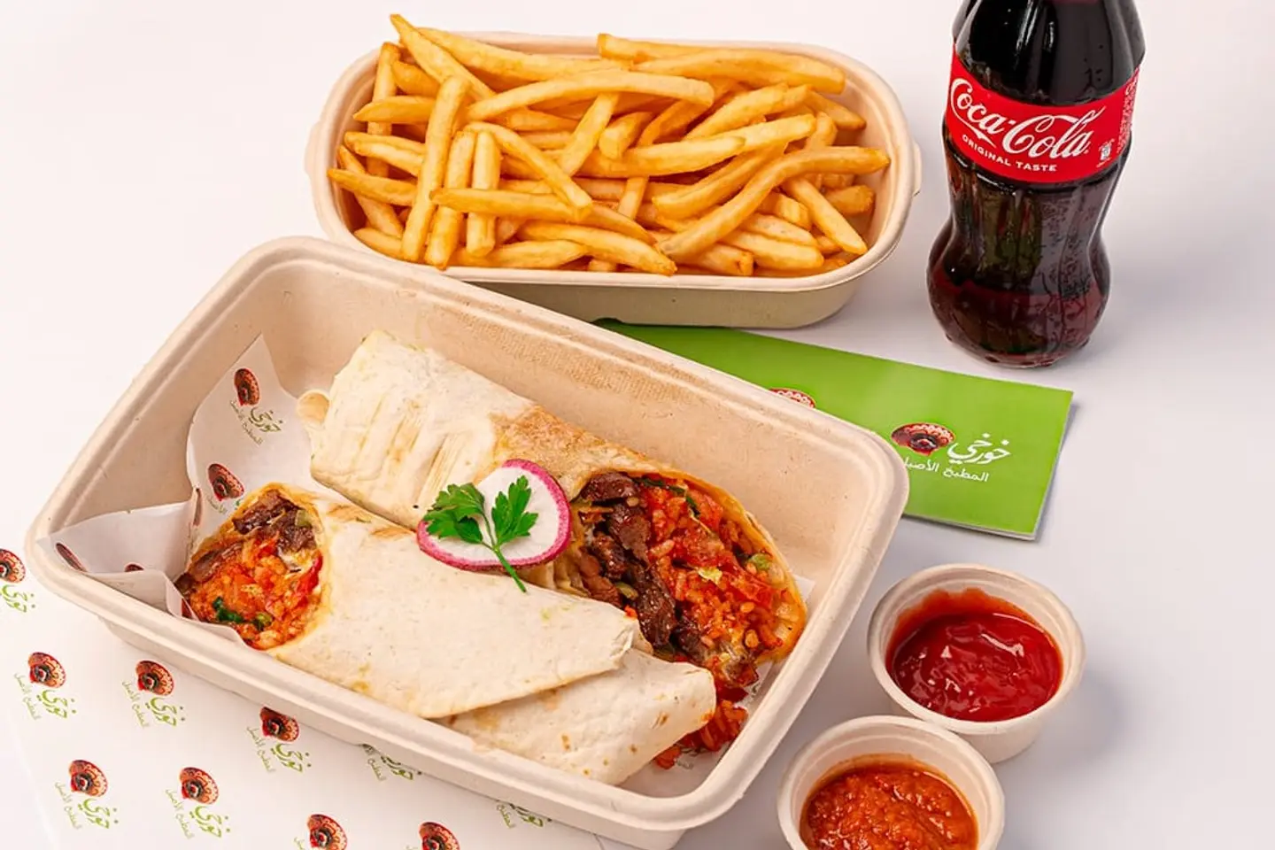 Beef Fajita Wrap +Fries And Soft Drink