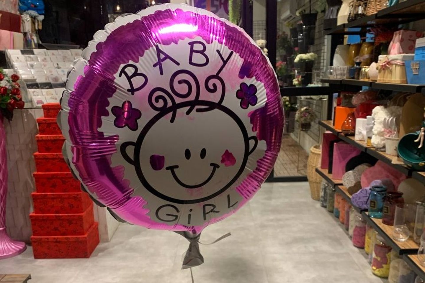 Baby Girl Pink Balloon