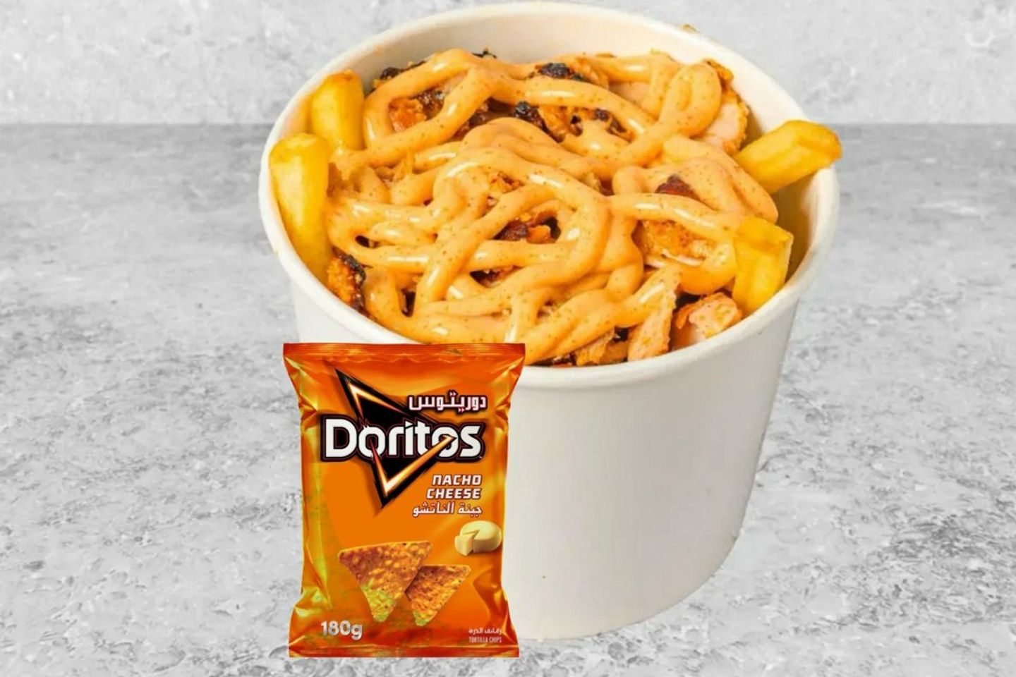 بطاطس مع ديريتوز جبنه