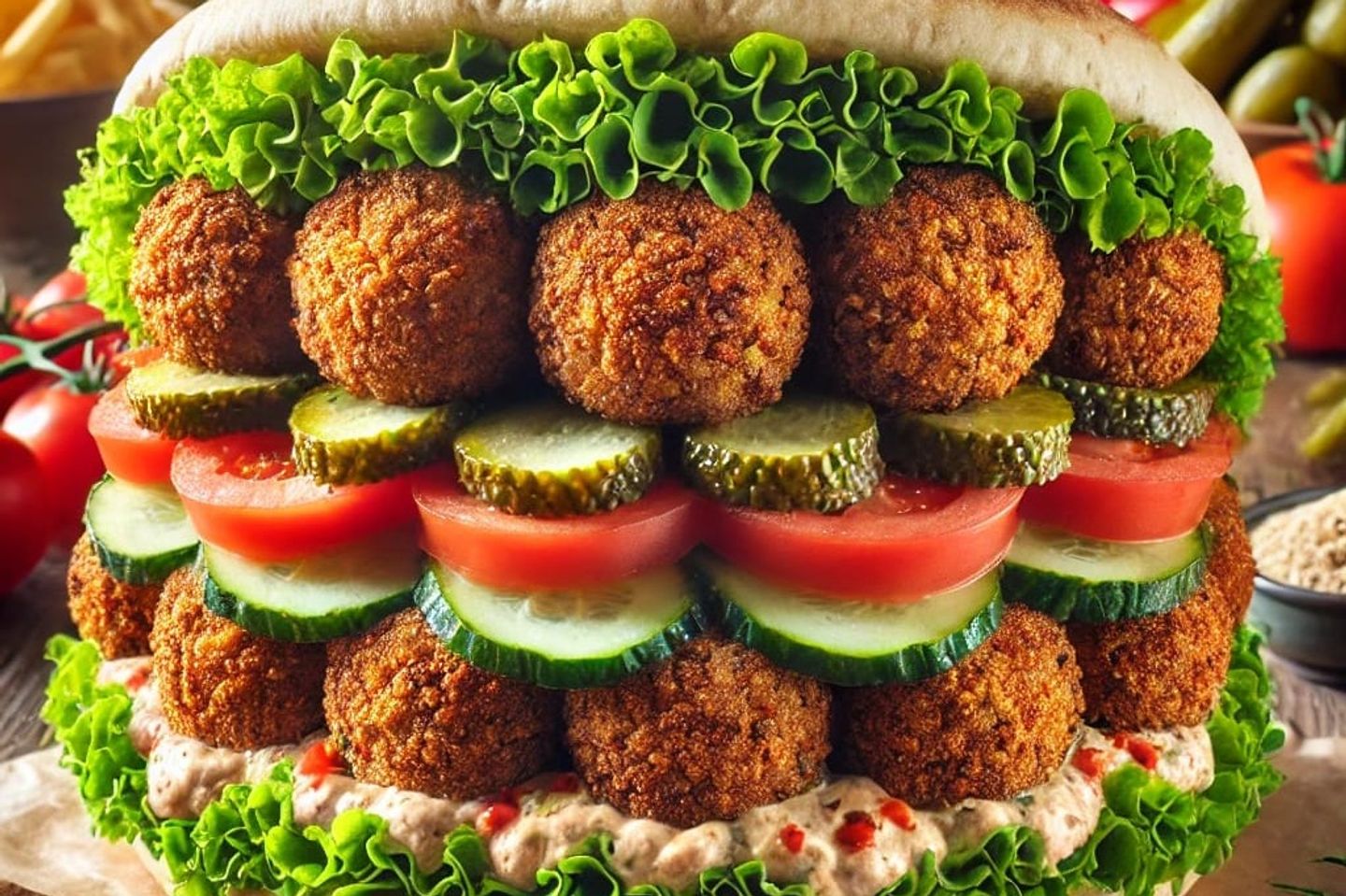 Large Falafel Sandwich
