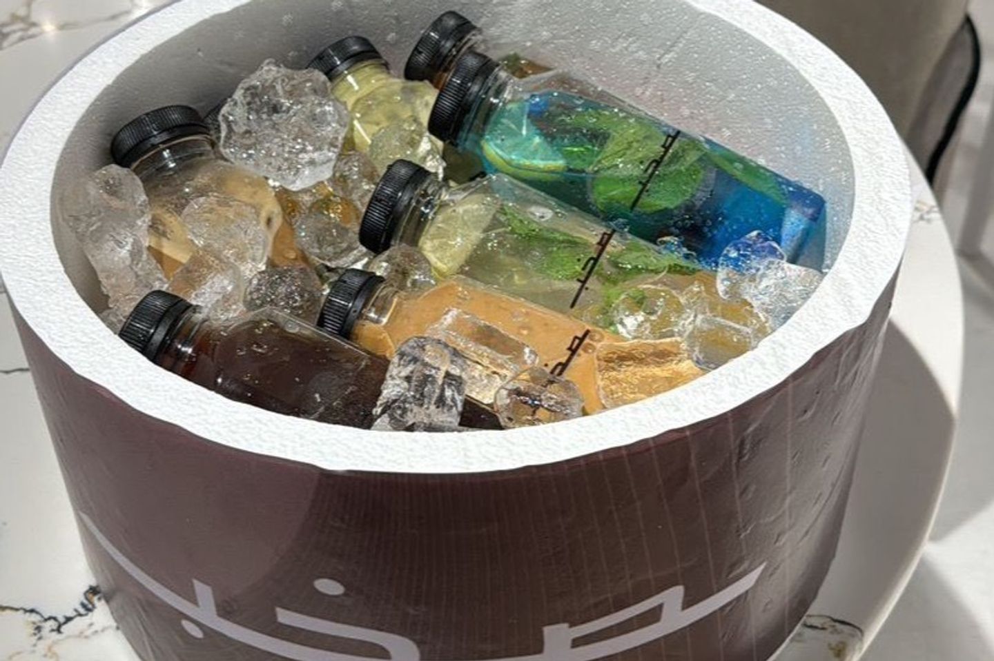 ١٠علب قهوة بارده