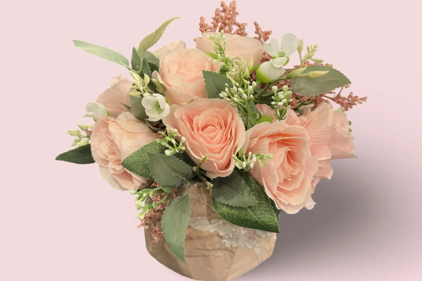 فازة ورد صناعي ٣