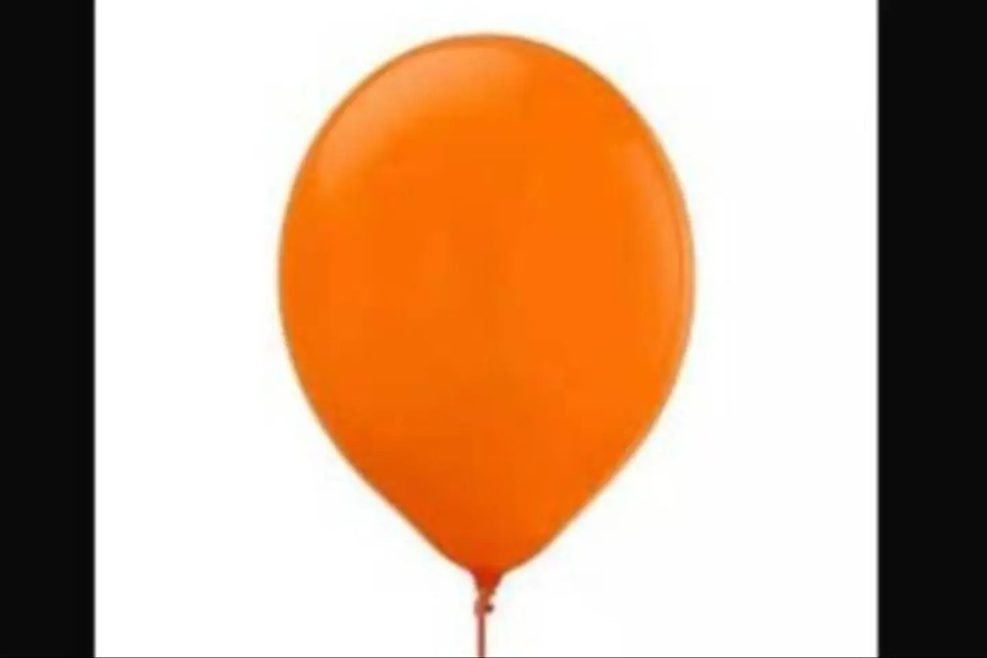 بالونة هيليوم لون برتقالي