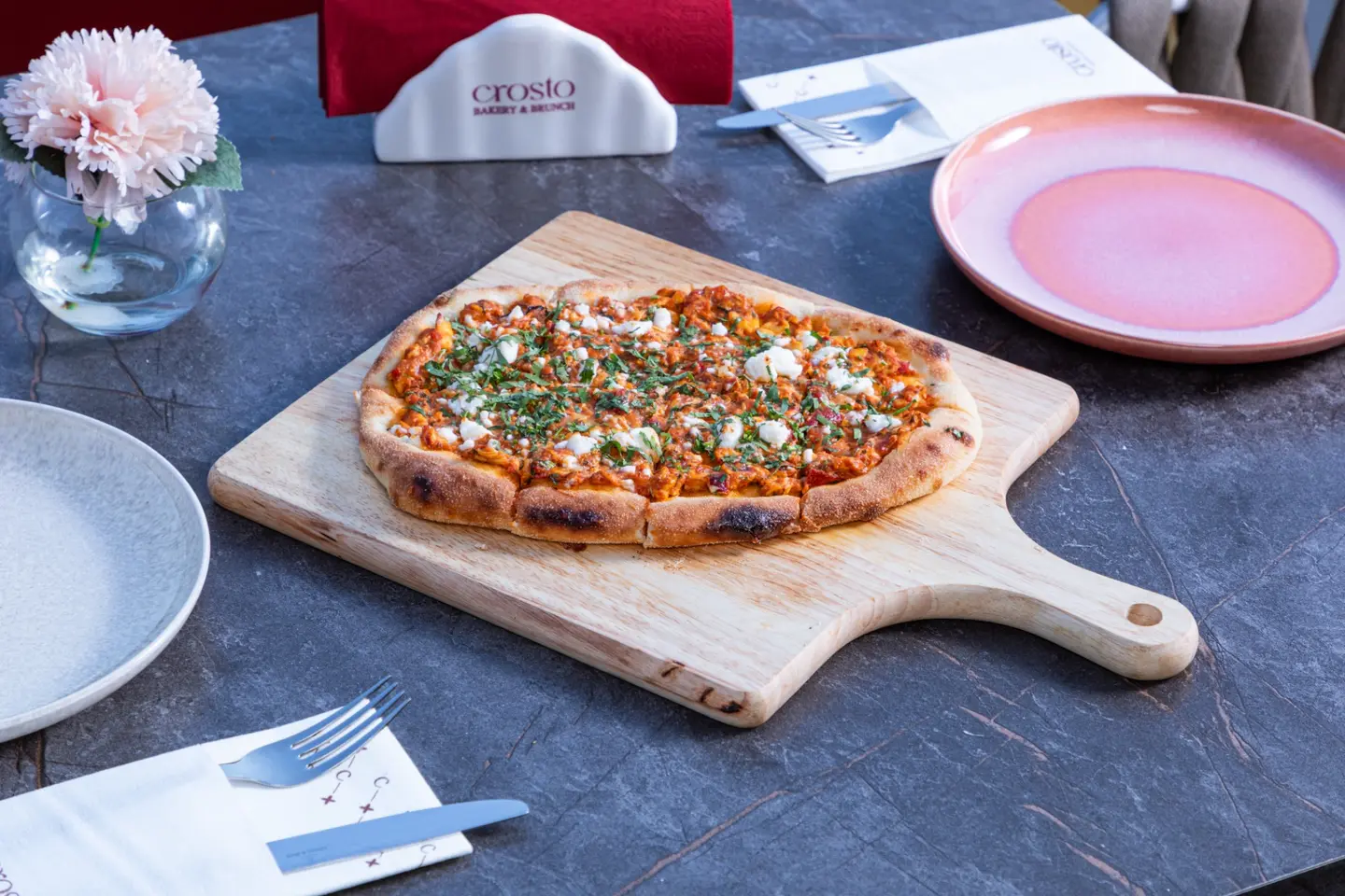 Eggs Shakshuka Akawi Cheese Flatbread