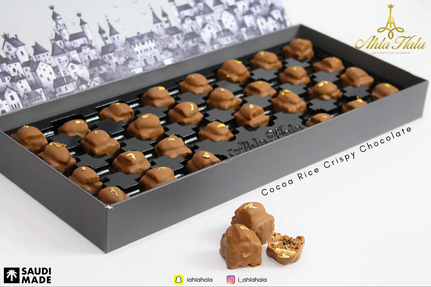 Chocolate Filled With Cocoa And Rice Crispy