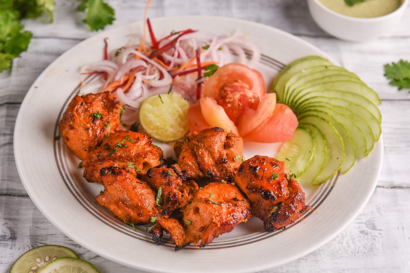 قطع دجاج مشوي