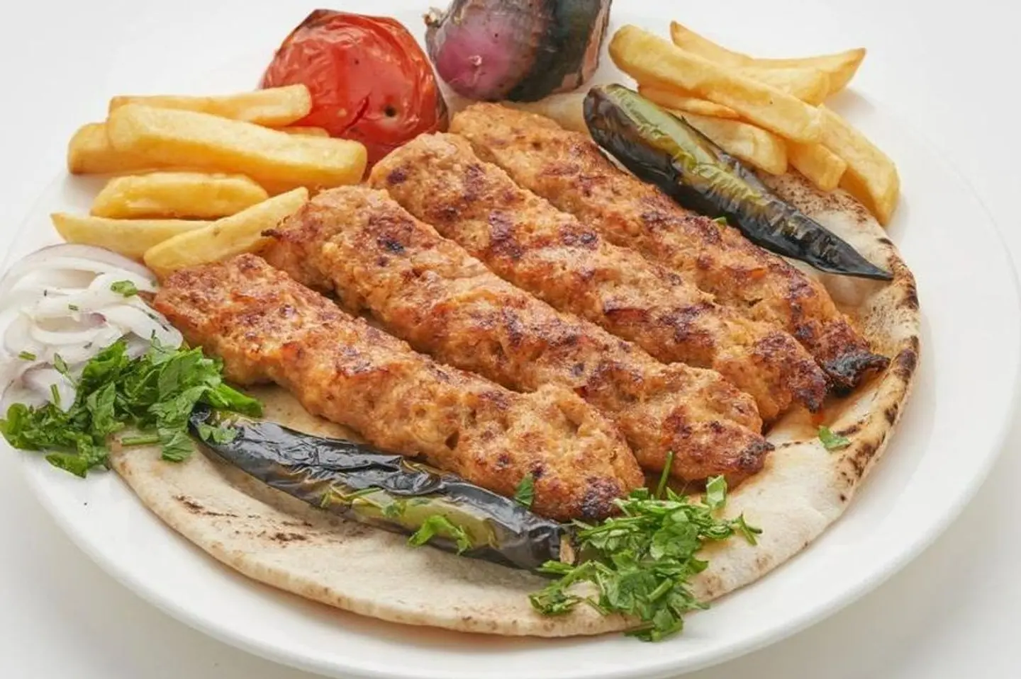 كباب اوصال دجاج مع الارز