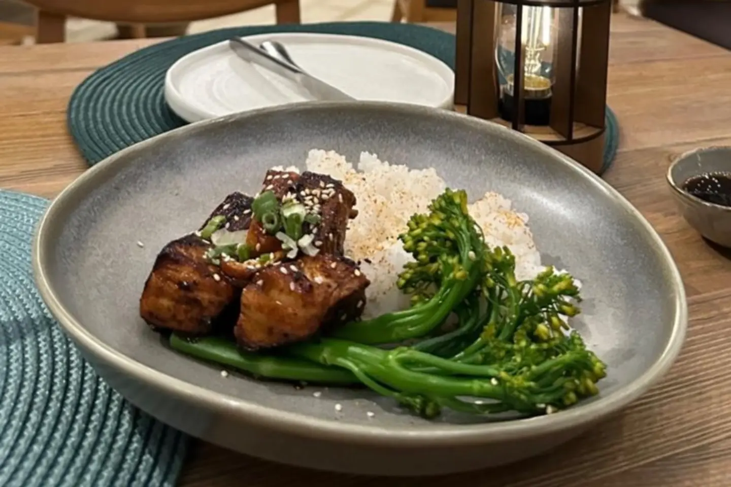 Salmon On Sticky Rice