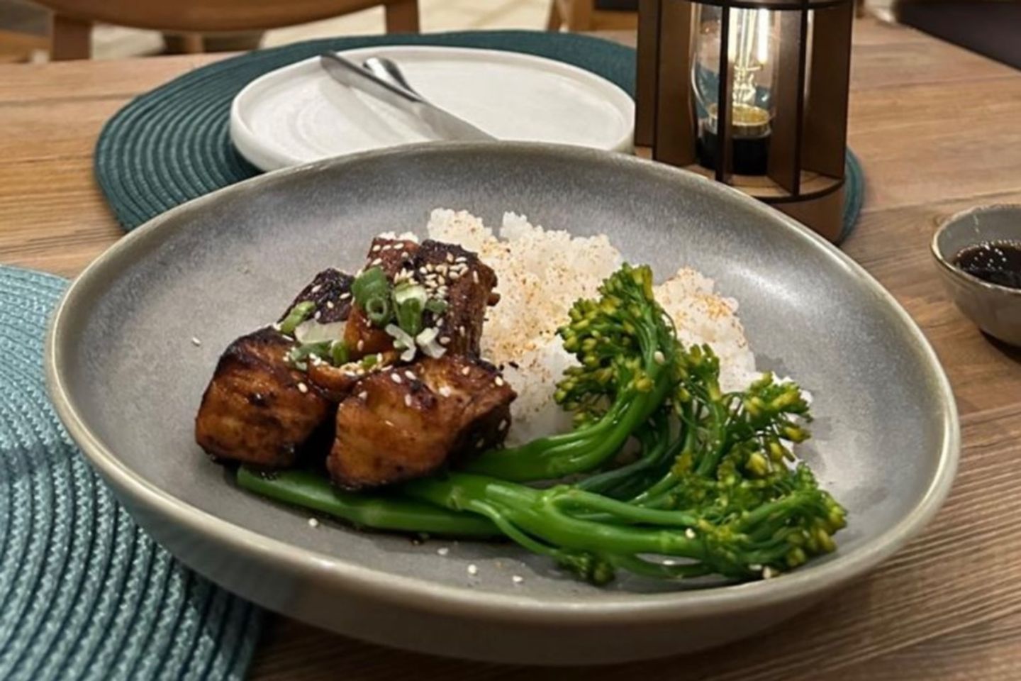 Salmon On Sticky Rice