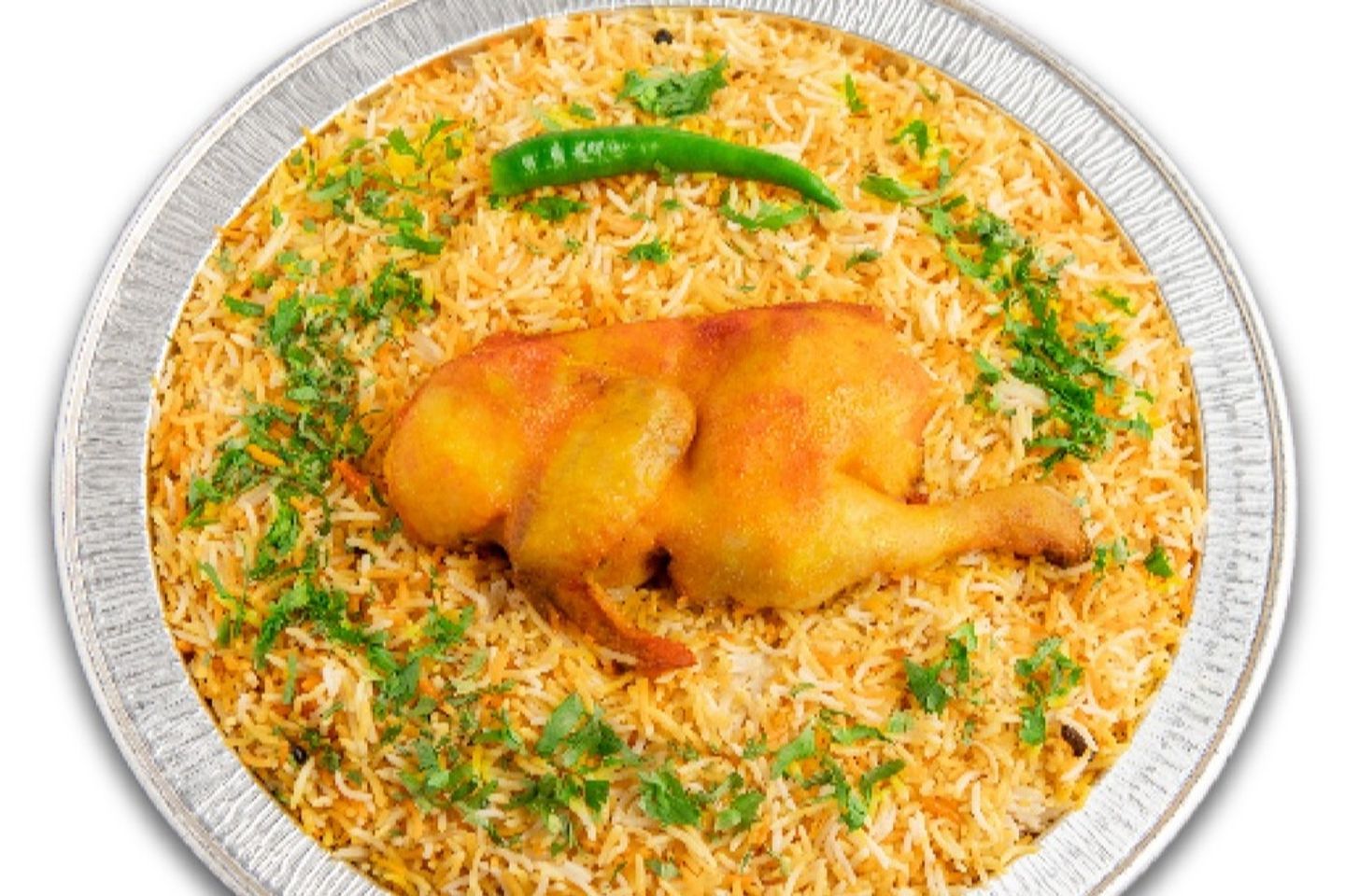 نصف حبه مندي مع الرز