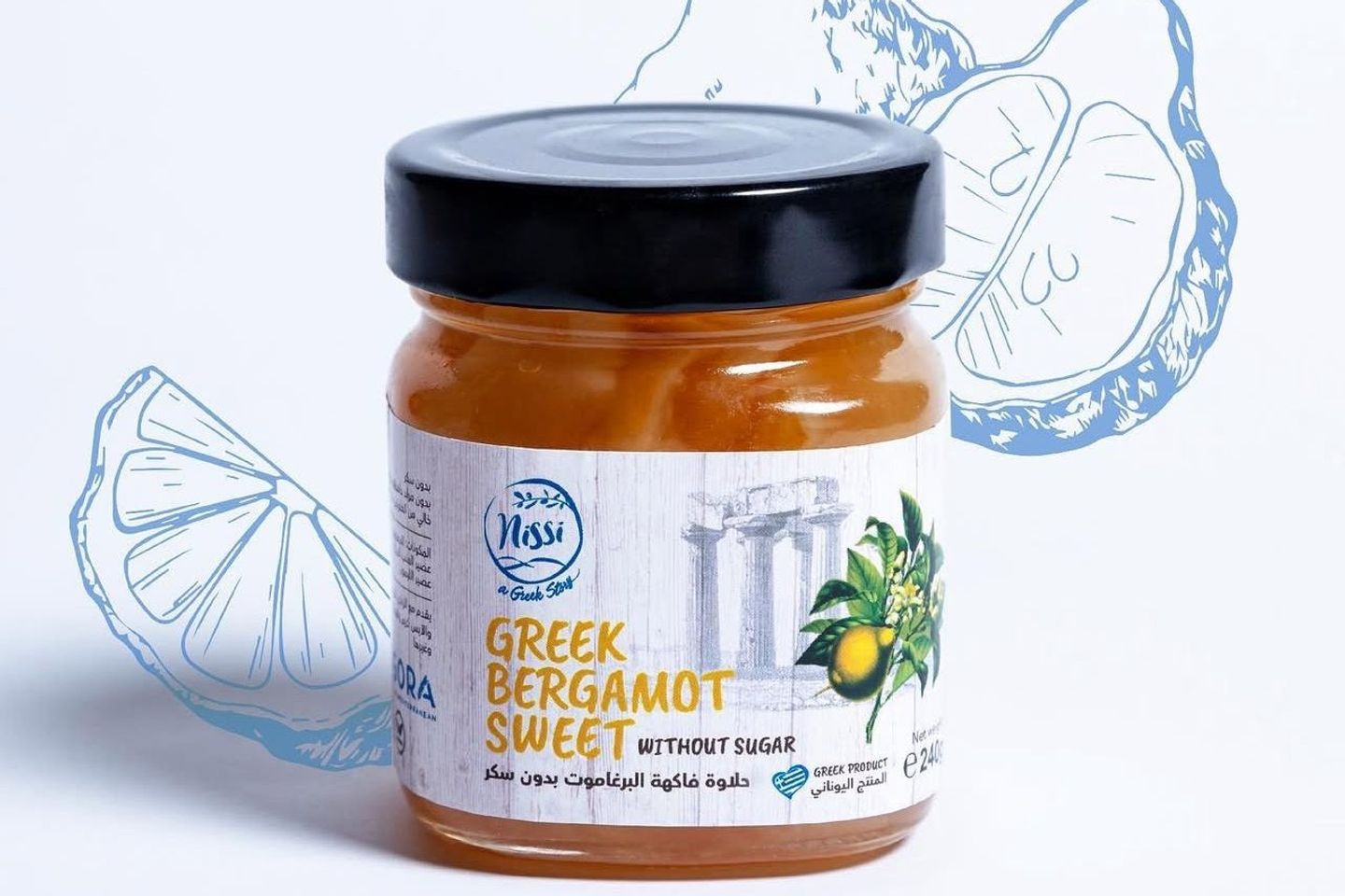 Greek Bergamot Sweet Without Sugar 240g