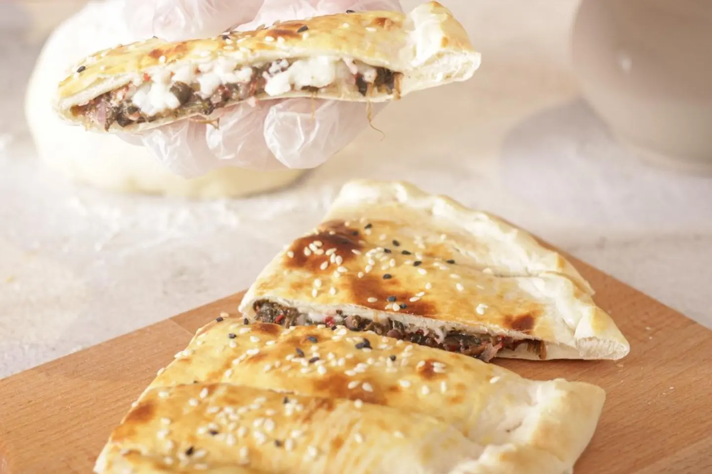 فطيرة سبانخ بالجبنة بر