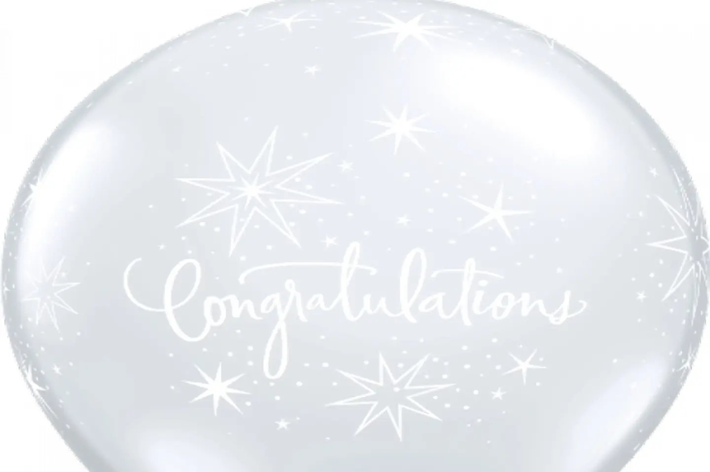 Helium Balloons Printed Congratulations