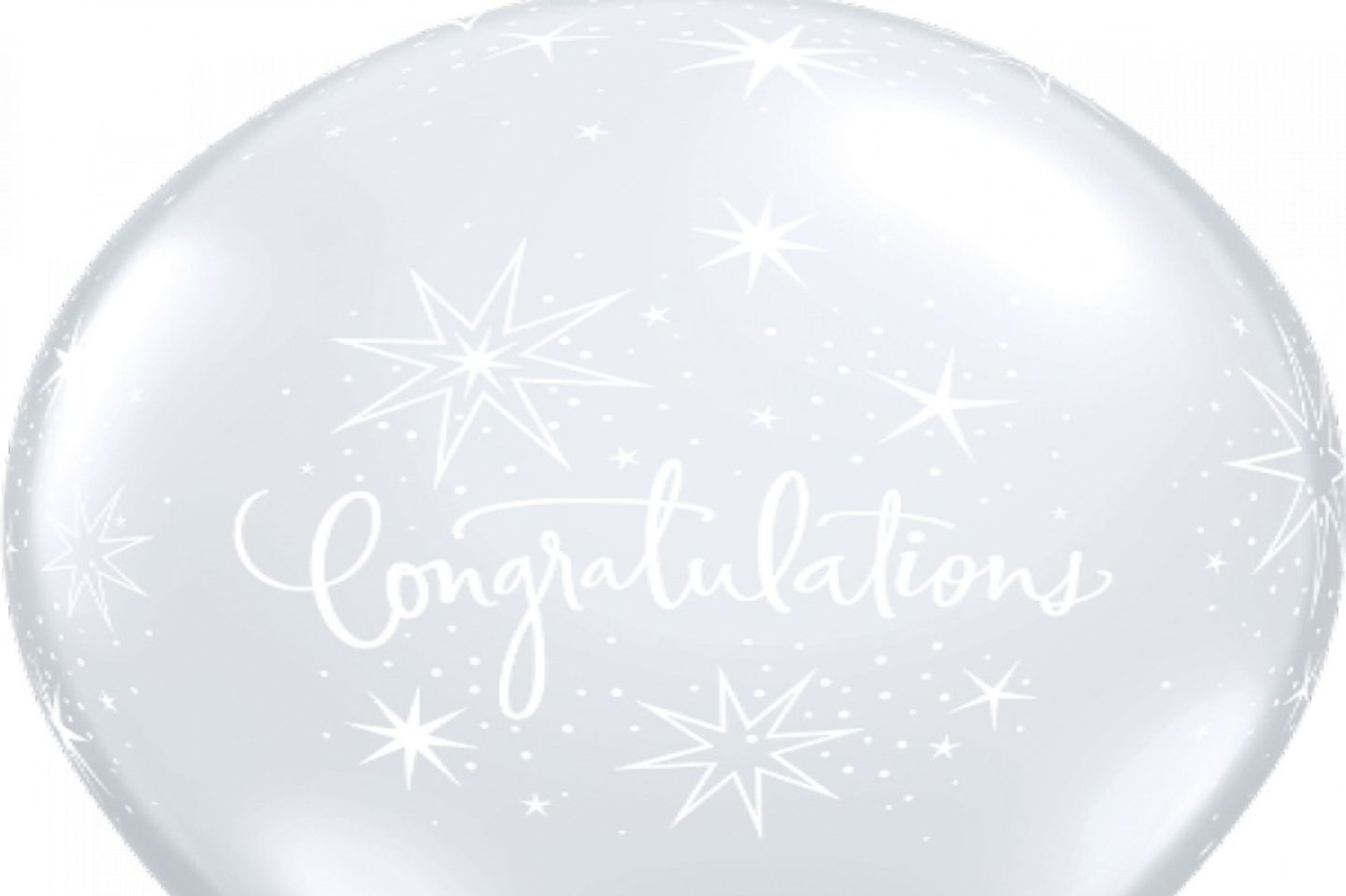 Helium Balloons Printed Congratulations