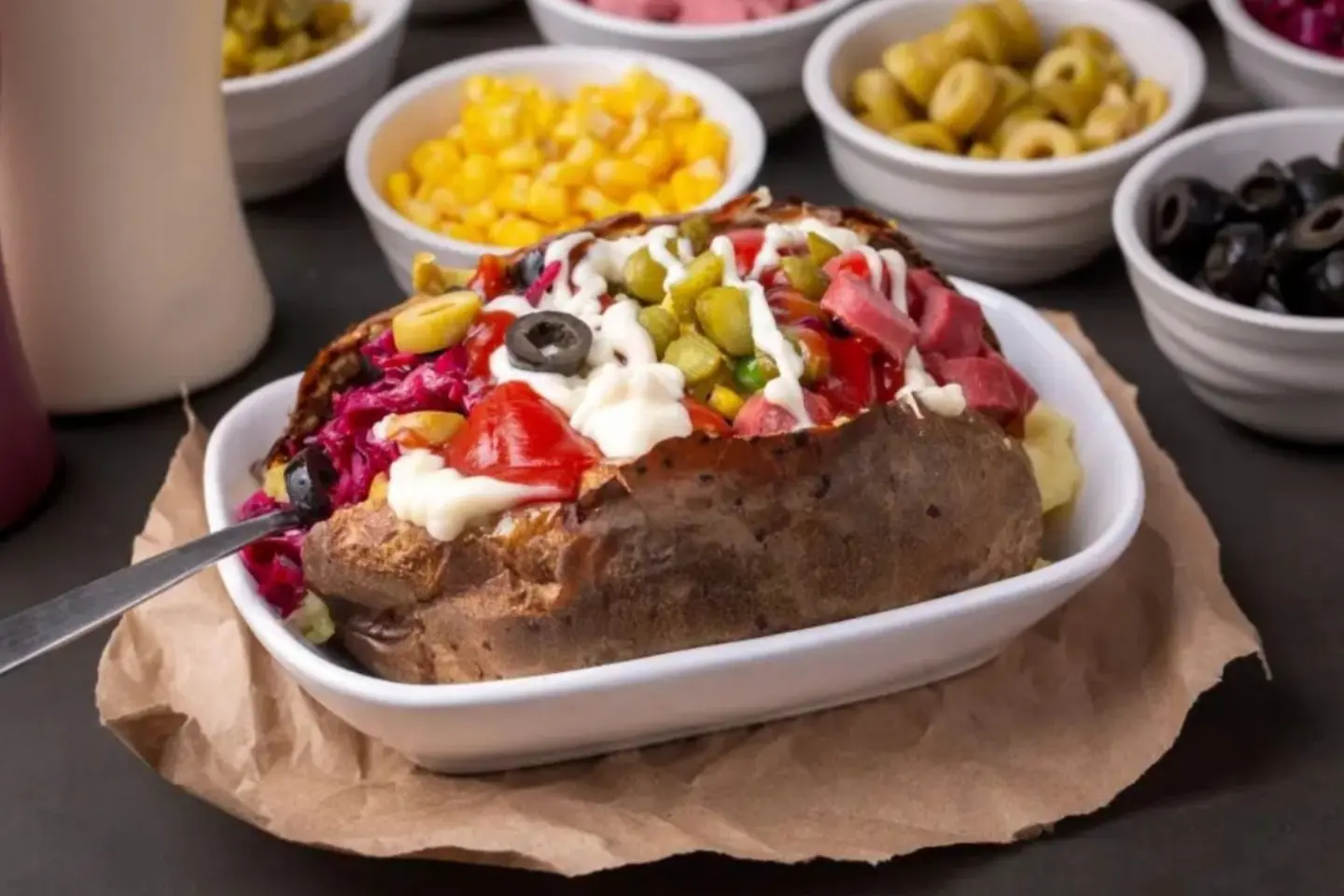 بطاطس مخبوزة