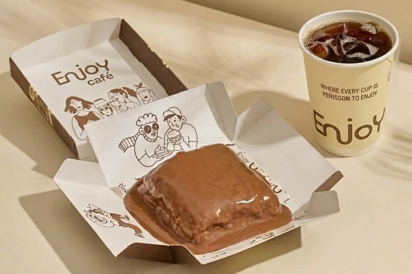 قهوة البوم و مالتي كيك