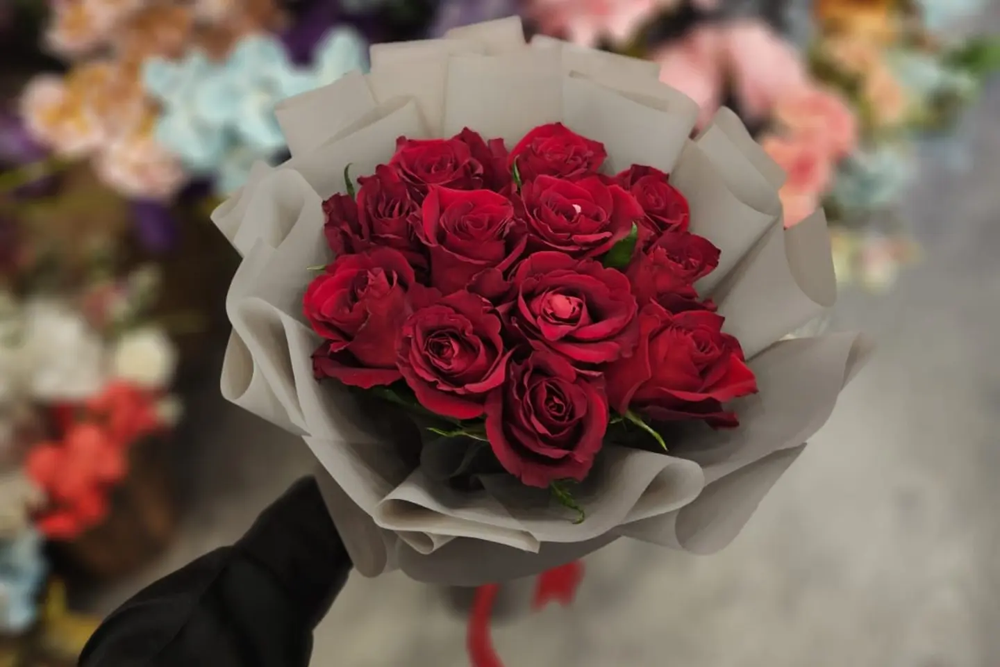 Round Roses Bouquet