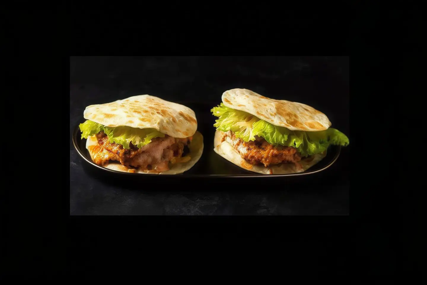 Chapati Chicken Burger
