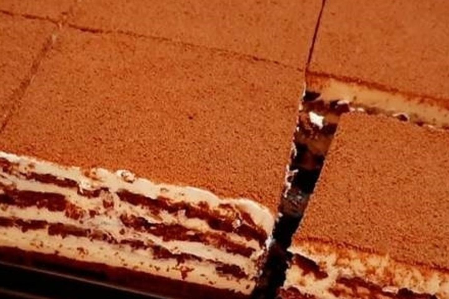 Biscuits Layers And Light Cream Cake