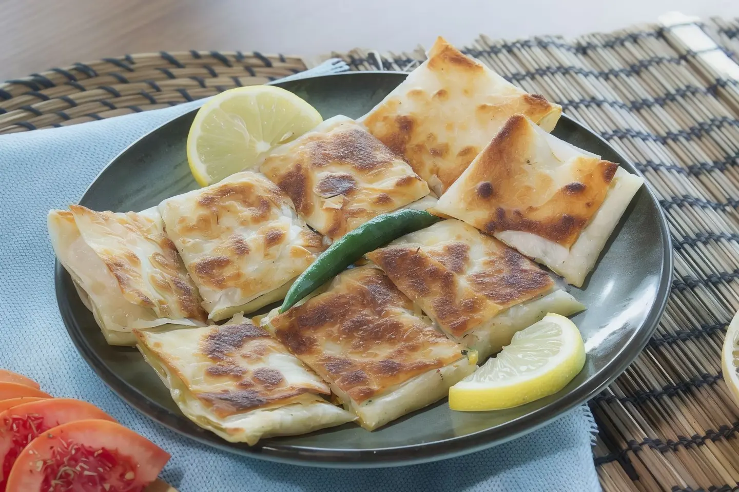 Mutabbaq With Vegetables