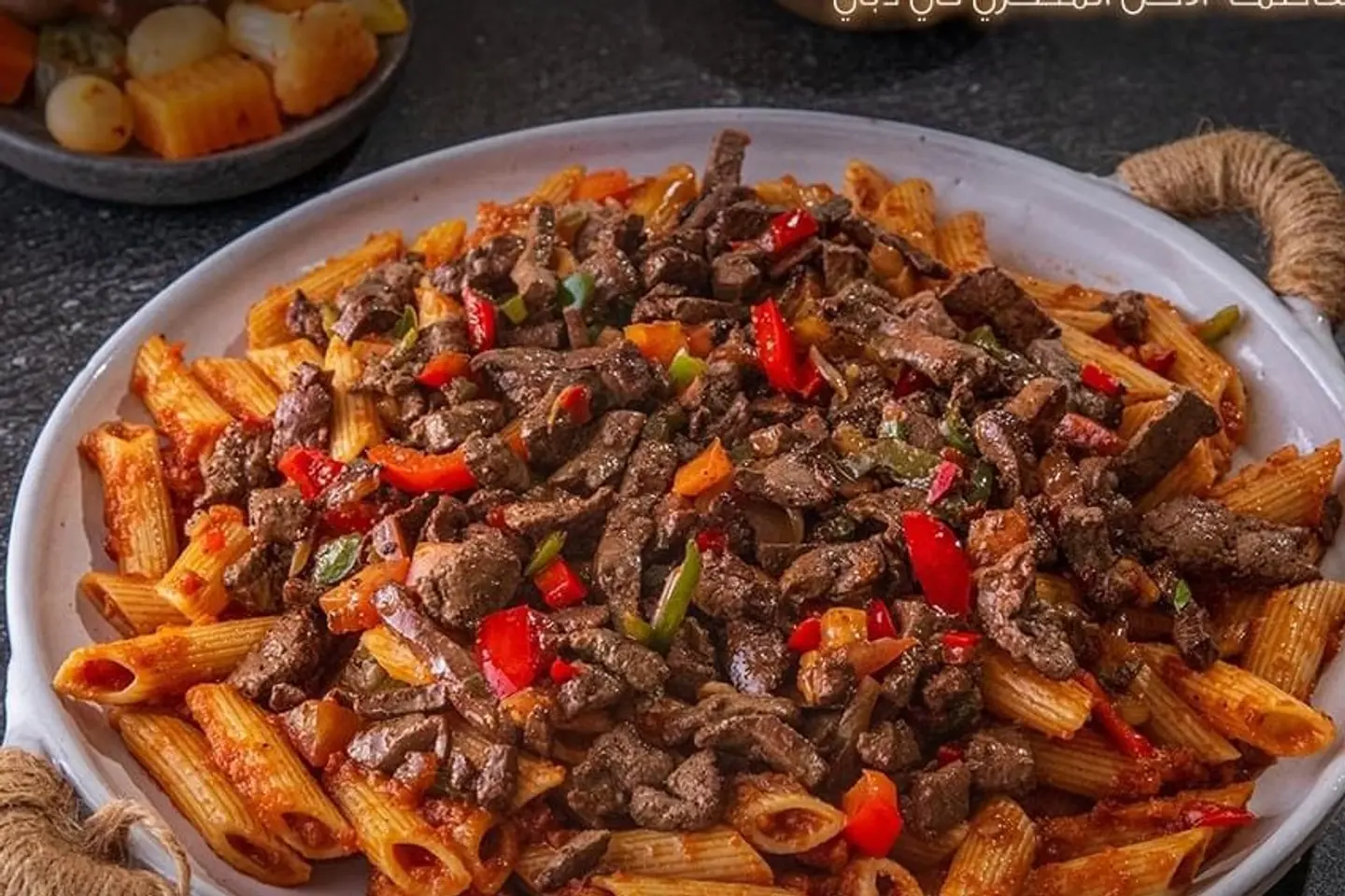 مكرونة بالكبدة الإسكندراني