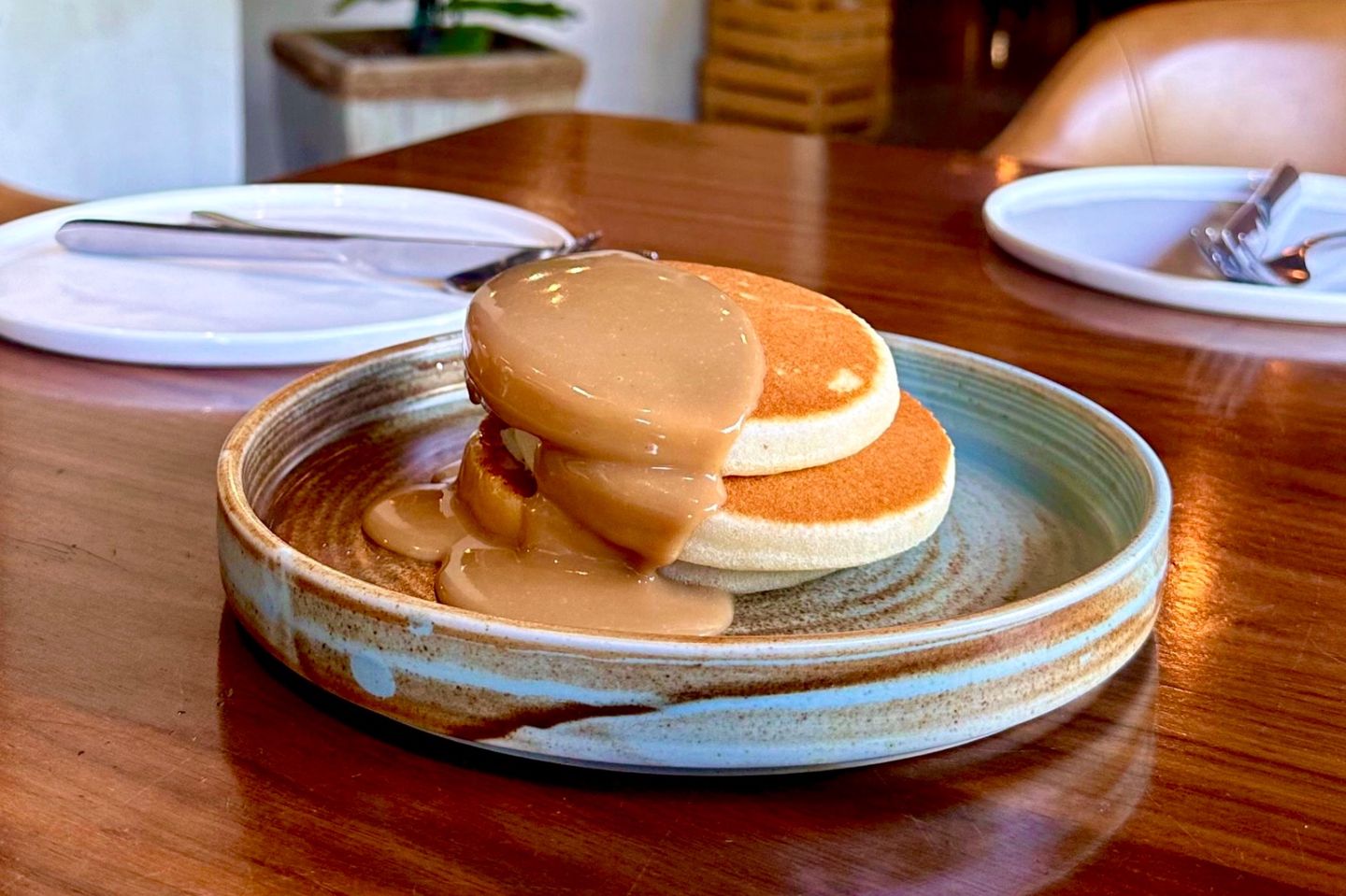 Tahini Date Pancakes