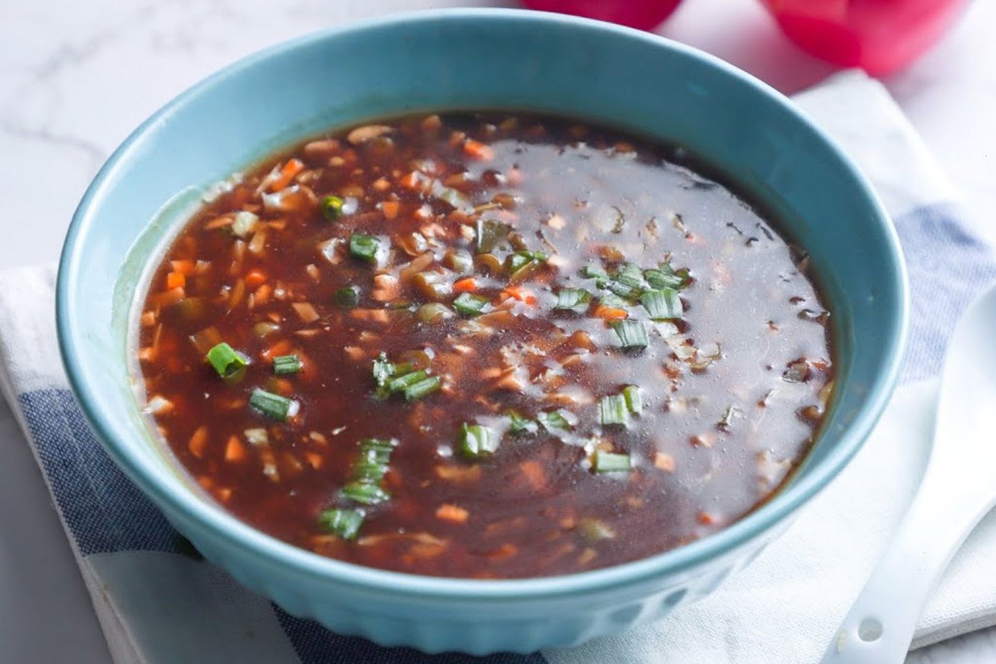 شوربة خضار الساخنة