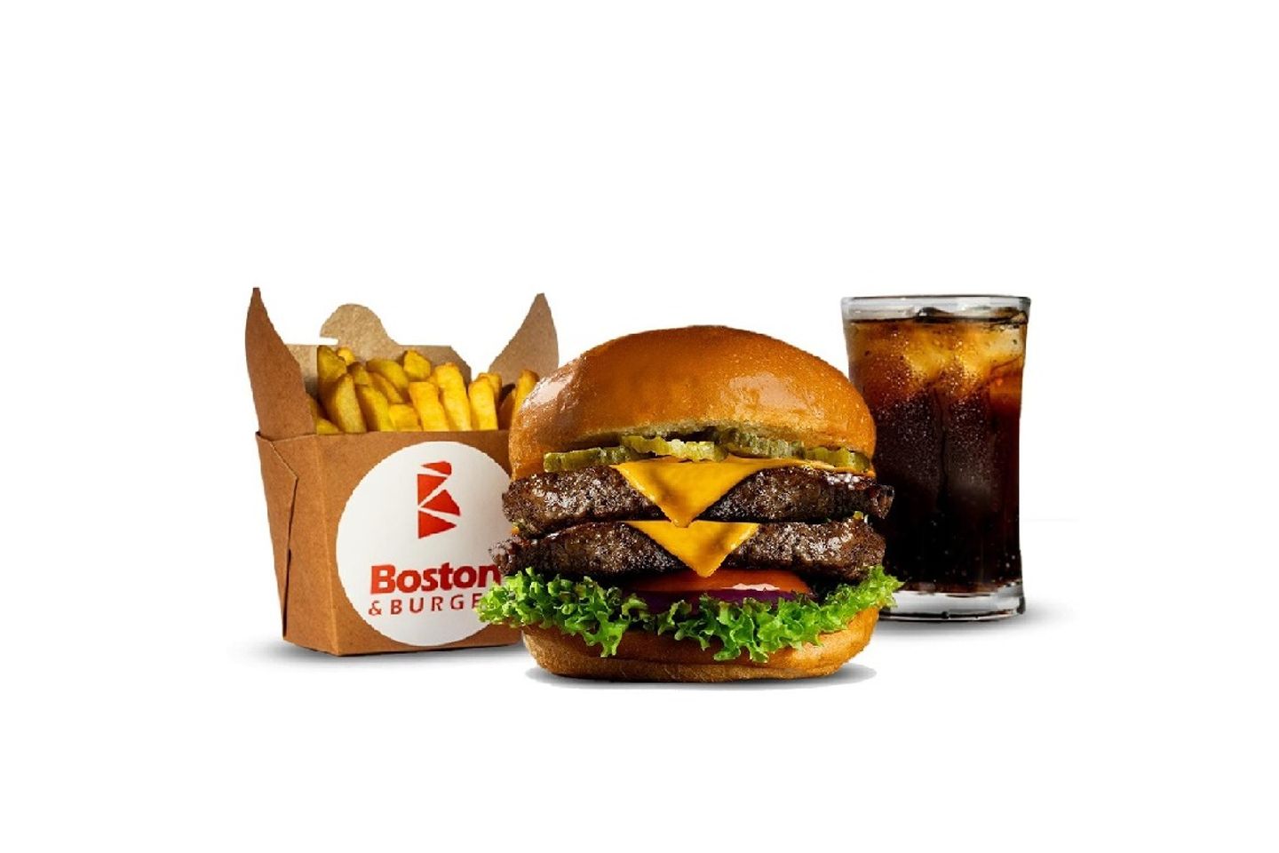 Classic Double Boston And Burger Black Angus Meal