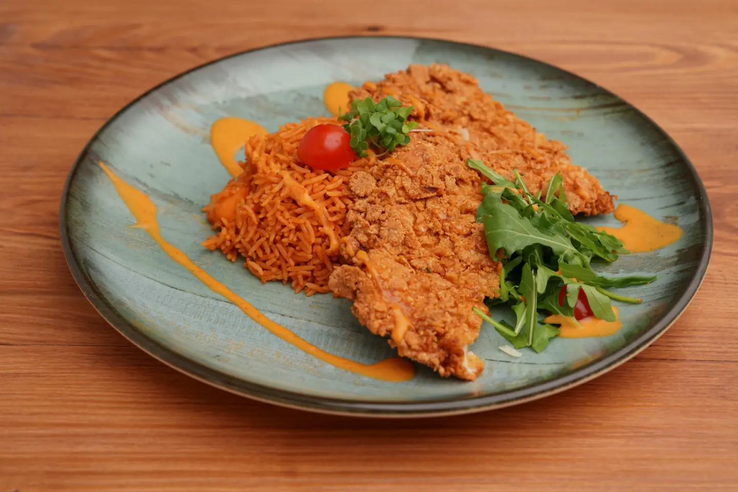 Chicken Grilled With Rice