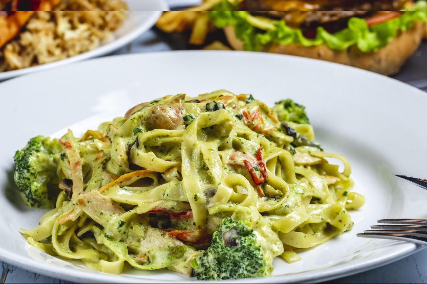 Fettuccine Pesto Chicken